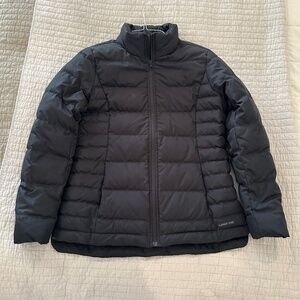 LAND'S END Winter Puffer Jacket - Black SMALL